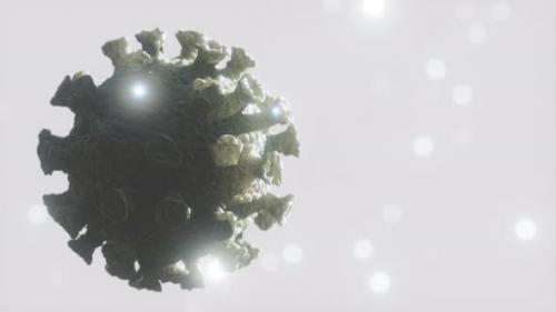 Videohive - Microscopic View of a Infectious Virus SARSCoV2 Virus Cell - 34961526 - 34961526