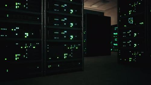 Videohive - Modern Server Room with Supercomputers Light - 34961560 - 34961560