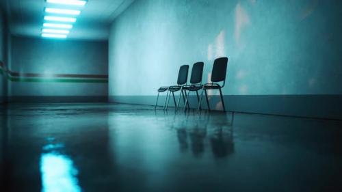 Videohive - Empty Corridor in Hospital with Chairs - 34961731 - 34961731