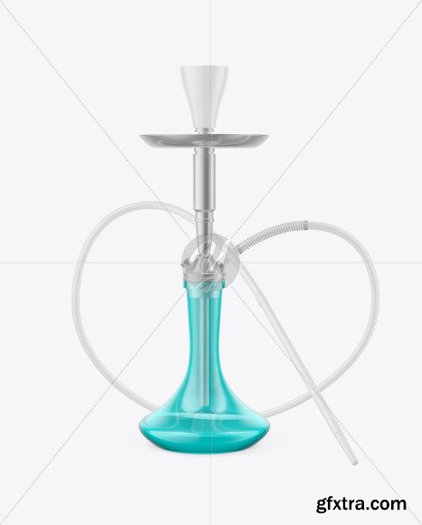 Hookah with Colored Glass Flask Mockup 89297