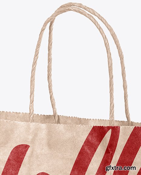 Kraft Paper Shopping Bag Mockup 89329