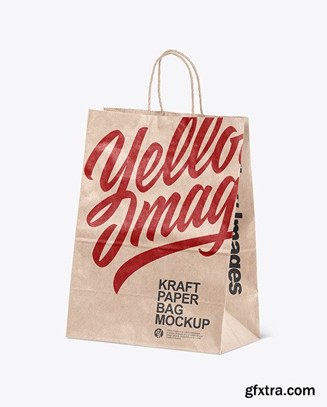 Kraft Paper Shopping Bag Mockup 89329