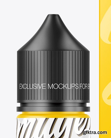 Matte Dropper Bottle w/ Box Mockup 89338