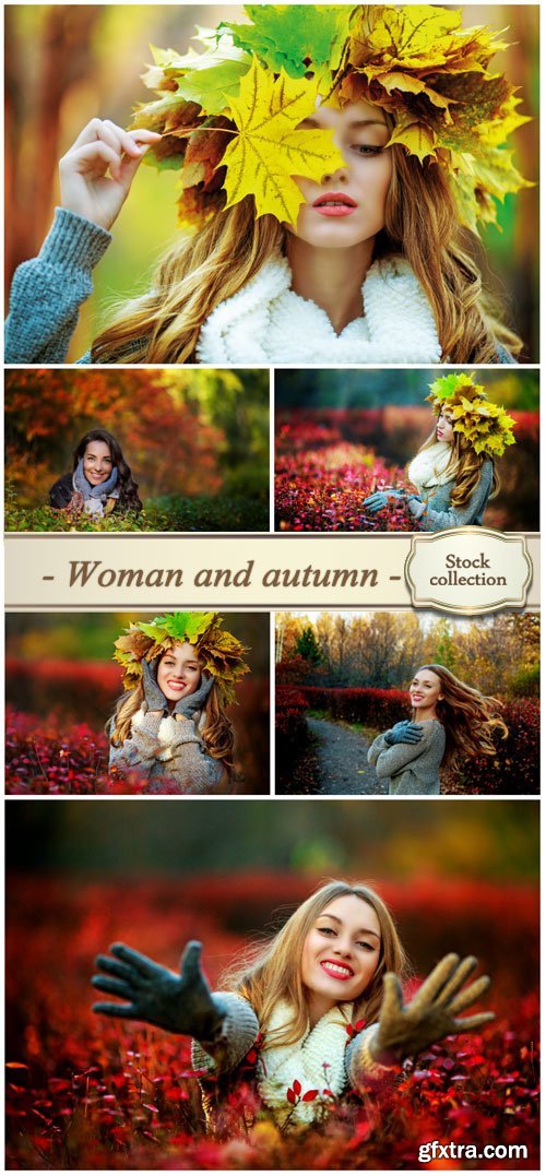 Woman and autumn