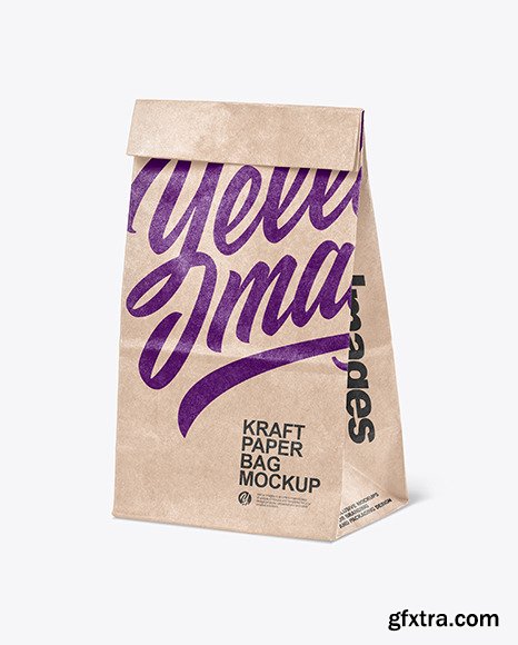 Kraft Paper Shopping Bag Mockup 89378