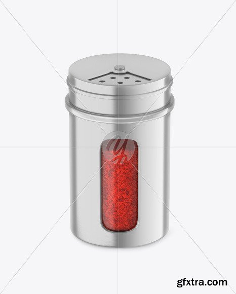 Metallic Spice Jar w/ Paprika Mockup 89353