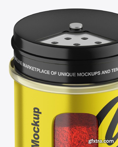 Metallic Spice Jar w/ Paprika Mockup 89353