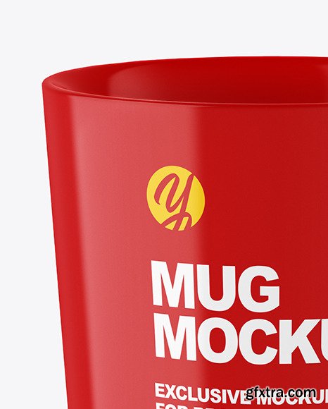 Glossy Mug in a Hand Mockup 89352