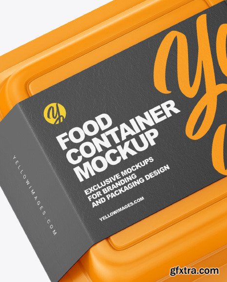 Three Matte Food Container Mockup 89411