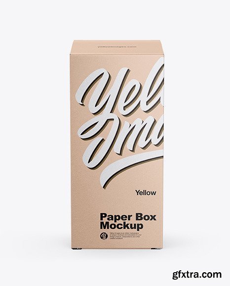 Kraft Paper Box Mockup