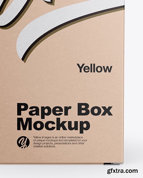 Kraft Paper Box Mockup