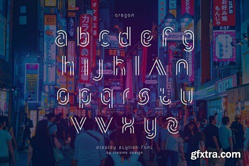 Oregon - Futuristic Font