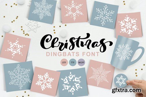 Christmas Snowflake Dingbats