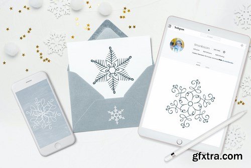 Christmas Snowflake Dingbats