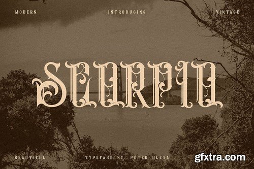 Scorpio - Vintage Ornamental Font