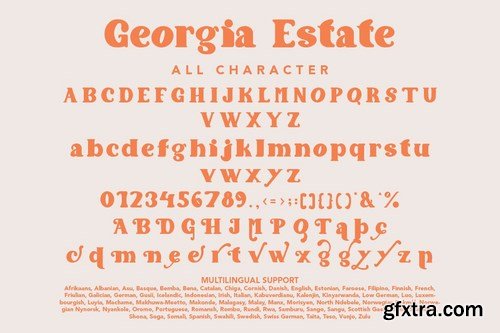 Georgia Estate - Unique Retro Font