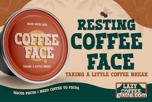 Lazy Coffee - All Caps Bold Typeface