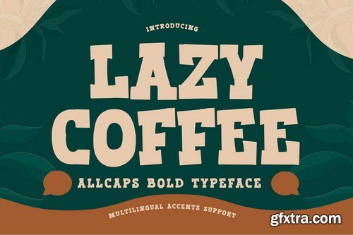 Lazy Coffee - All Caps Bold Typeface