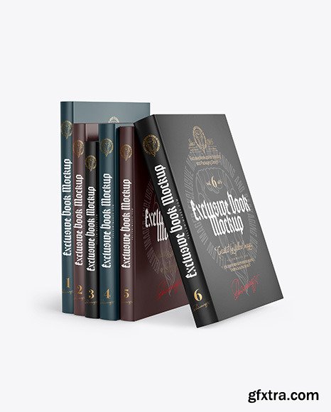 Hardcover Books Mockup 89480