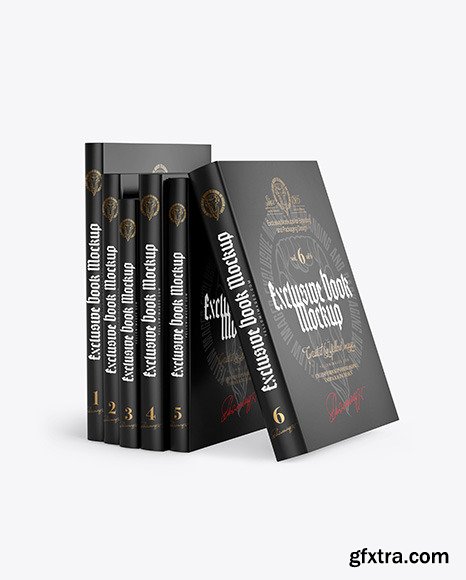 Hardcover Books Mockup 89480