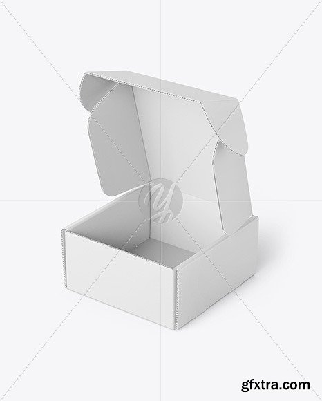 Opened Paper Mailing Box Mockup 89469