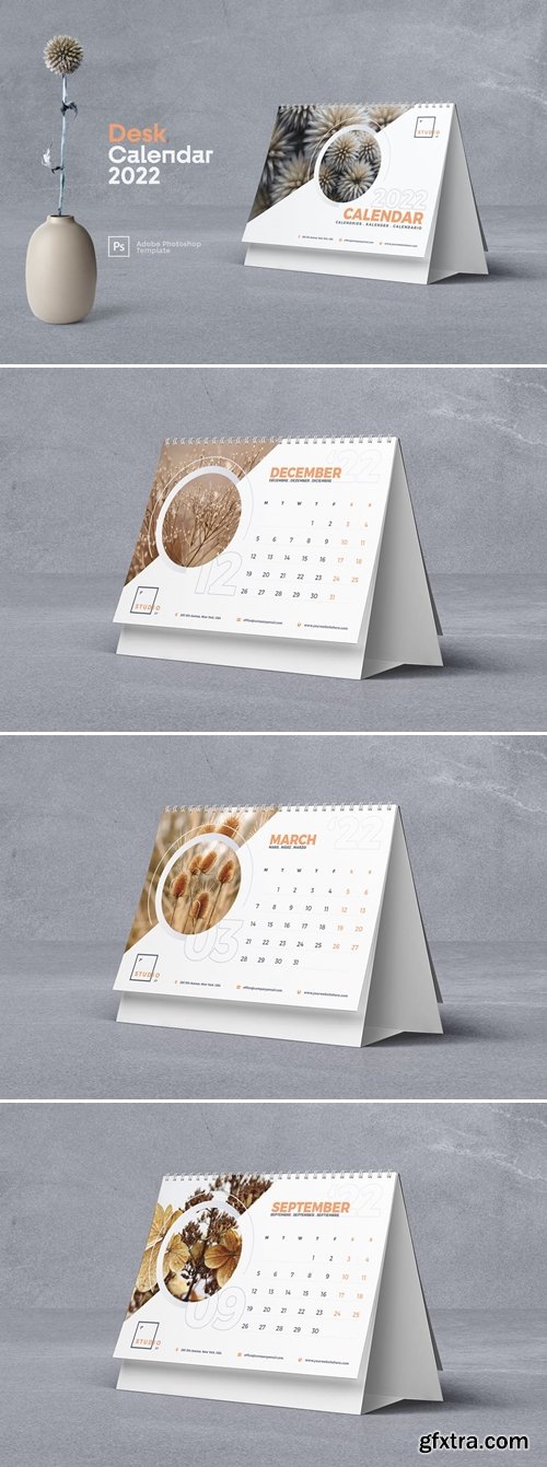 Desk Calendar 2022