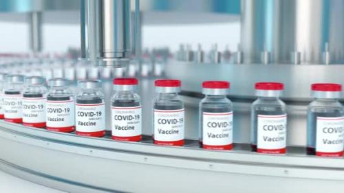 Videohive - Covid19 Vaccine Mass Production and Conveyor Line on Pharmaceutical Factory - 34936756 - 34936756
