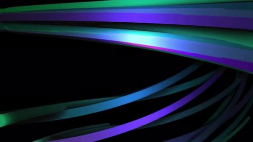 Videohive - Blue and green abstract wires moving one by one chaotically - 34942752 - 34942752