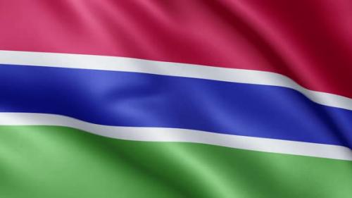 Videohive - Flag of Gambia | UHD | 60fps - 34943785 - 34943785