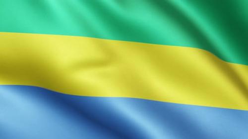 Videohive - Flag of Gabon | UHD | 60fps - 34943786 - 34943786