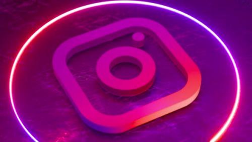 Videohive - Glowing Instagram Logo - 34945313 - 34945313