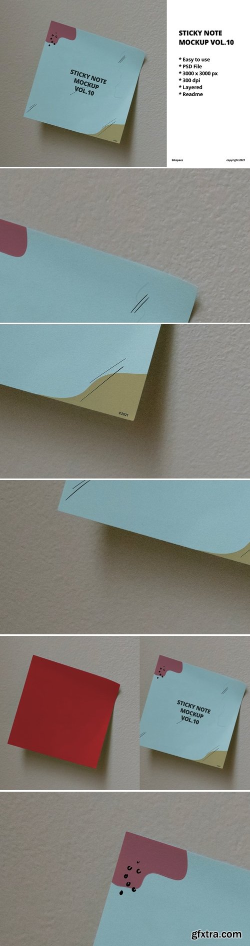 Sticky Note Mockup Vol.10