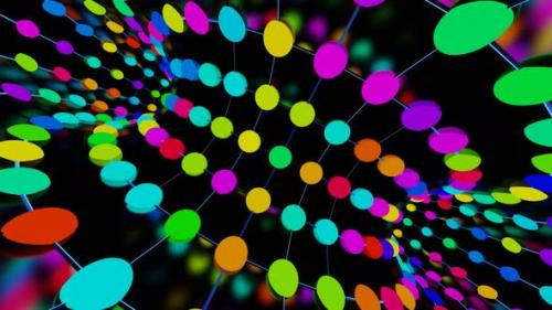 Videohive - VJ Loop Rotation of Bright Disco Lights - 34950854 - 34950854