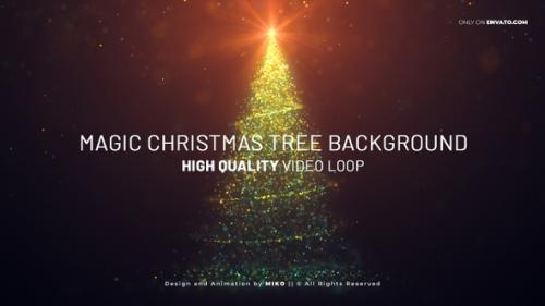 Videohive - Magic Christmas Tree Background - 34951435 - 34951435