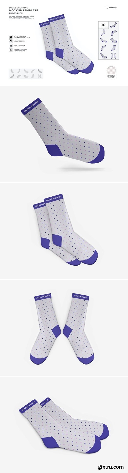 Socks Mockup Template Set