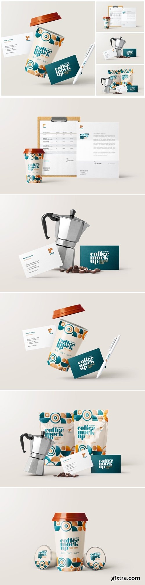 Coffee Branding Mockup Set