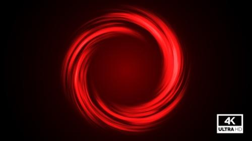 Videohive - Abstract Red Neon Twirl Background Luminous Glowing Circles Looped V2 - 34959883 - 34959883