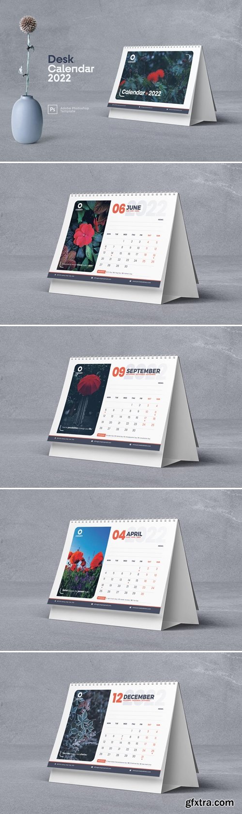 Desk Calendar 2022