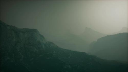 Videohive - Morning Fog in Mountain of Afghanistan - 34948501 - 34948501