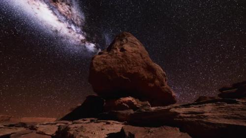 Videohive - Milky Way at Natural Stone Park the Grand Canyon - 34948541 - 34948541