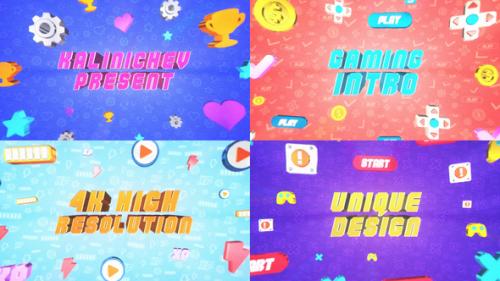 Videohive - Gaming 8 Bit Intro / Titles - MOGRT - 34925445 - 34925445