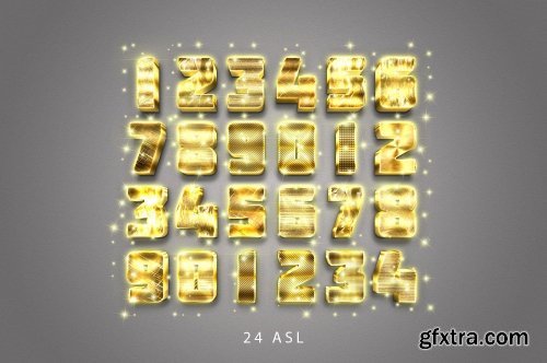 3D Gold Text Effect