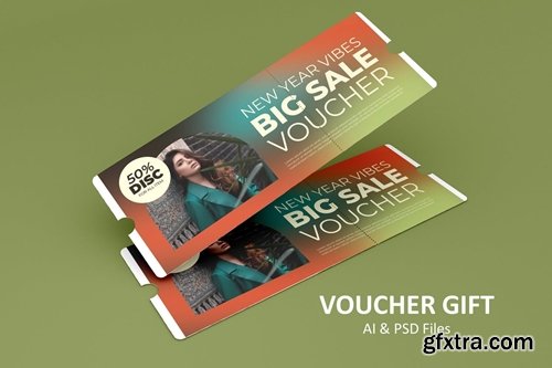 New Year - Gift Voucher Template