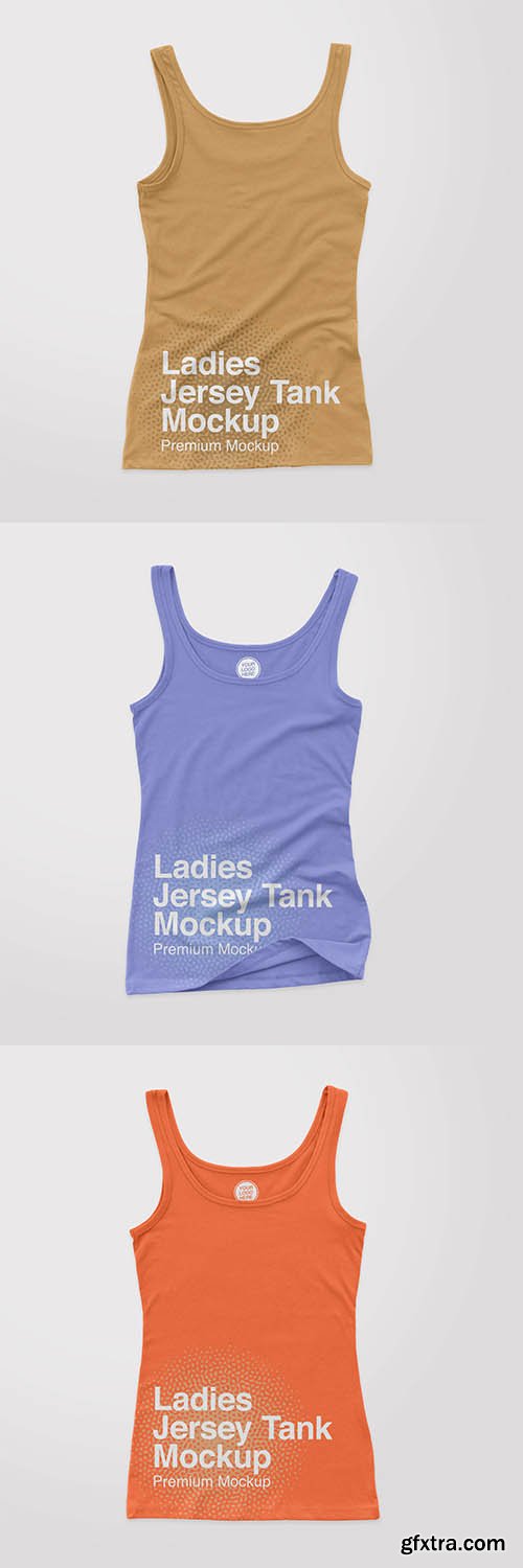 Ladies jersey tank mockup