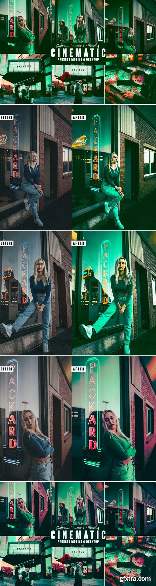 Cinematic Photoshop Action & Lightrom Presets