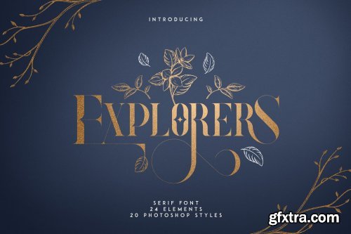 Explorers - Serif font + Extras 3790332