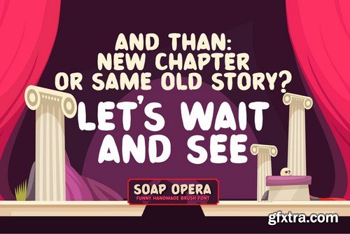 Soap Opera - Funny Handmade Brush Font