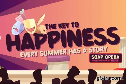 Soap Opera - Funny Handmade Brush Font