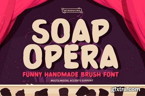 Soap Opera - Funny Handmade Brush Font