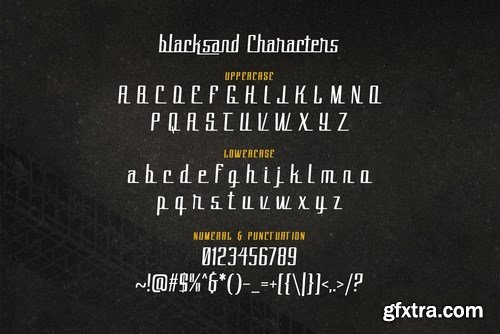 Black Sand Typeface